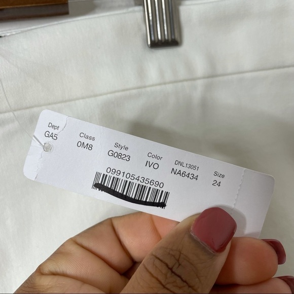 J. Crew No. 2 Pencil® skirt in bi-stretch cotton ivory size 24 - Picture 6 of 7